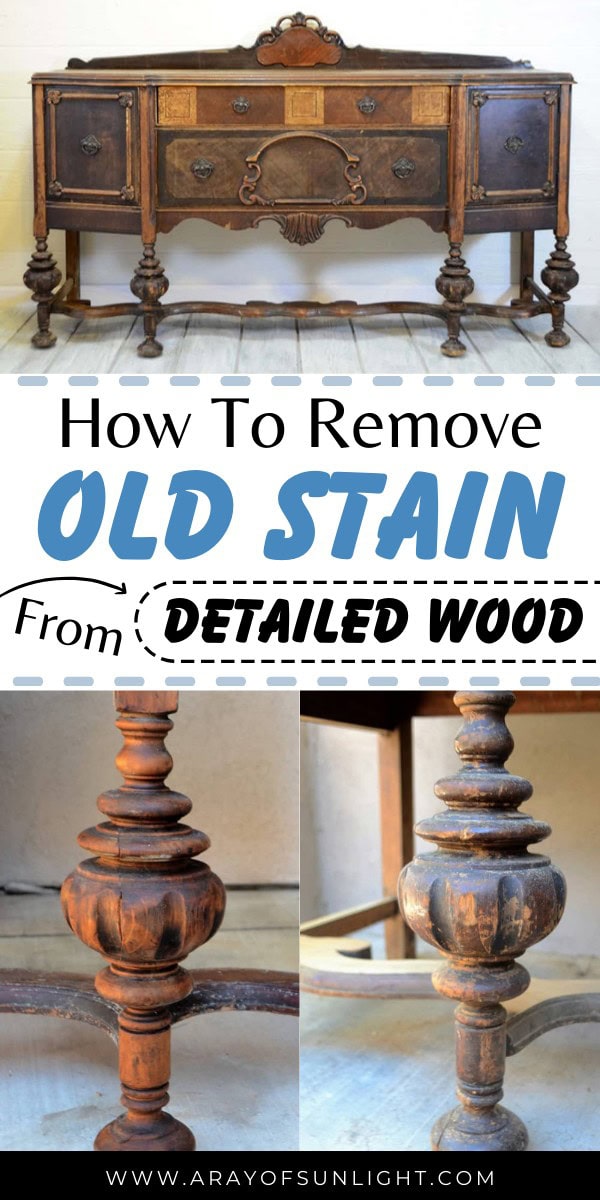 How to Remove Old Stain from Detailed Wood