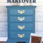 dark wooden nightstands before and after makeover