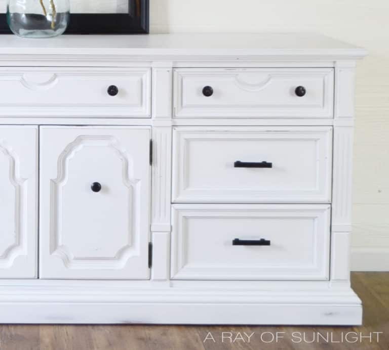 How to Paint a Dresser White