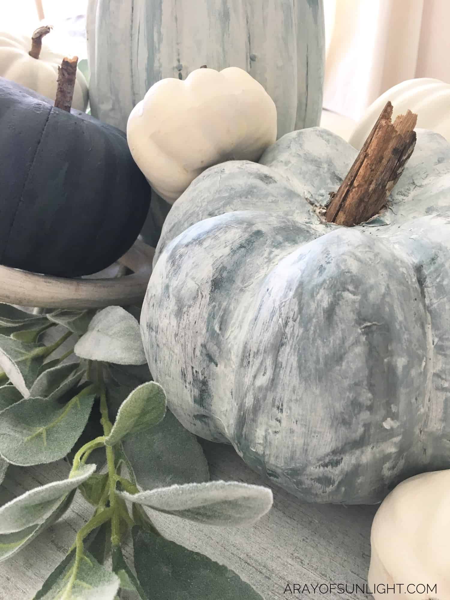 Painted Fall Pumpkins with Country Chic Paint