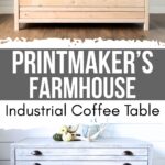 Natural wood farmhouse storage chest with slatted design, ideal for rustic home decor.