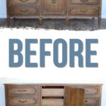 old dark dresser
