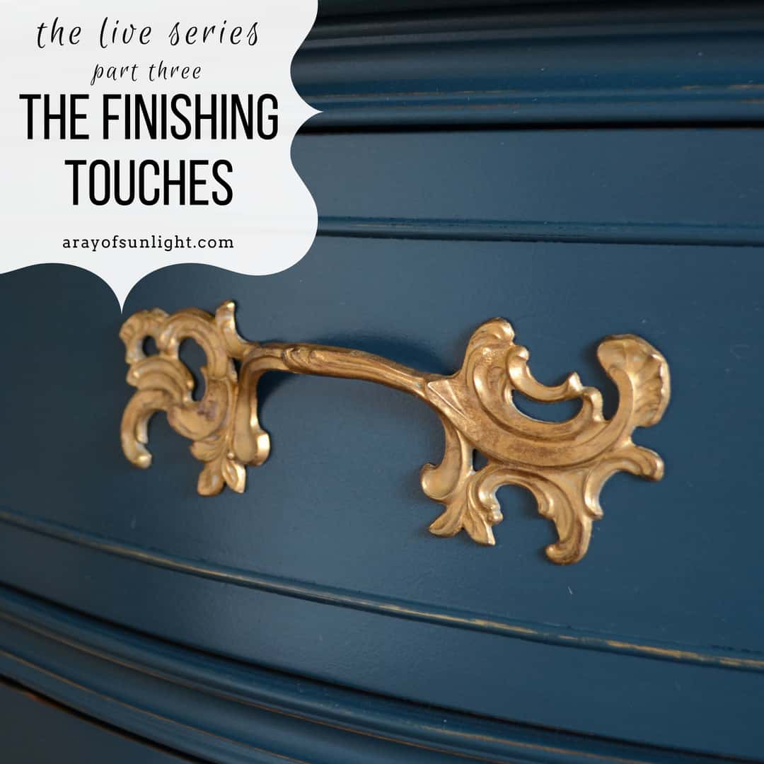 Finishing Touches of Painting Furniture – Video Series