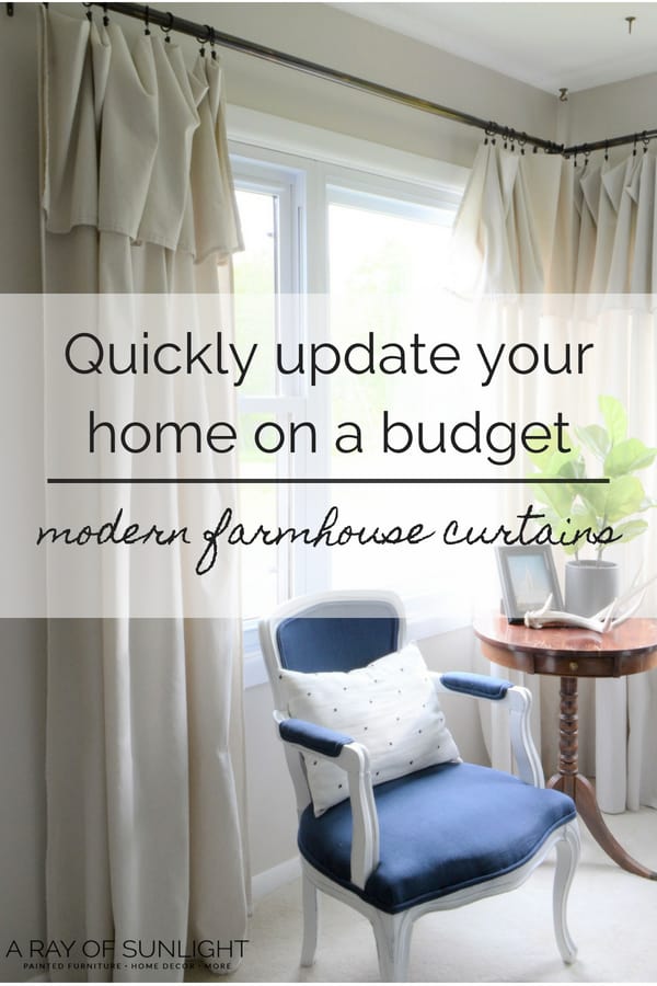 Quickly Update your Home with Modern Farmhouse Curtains