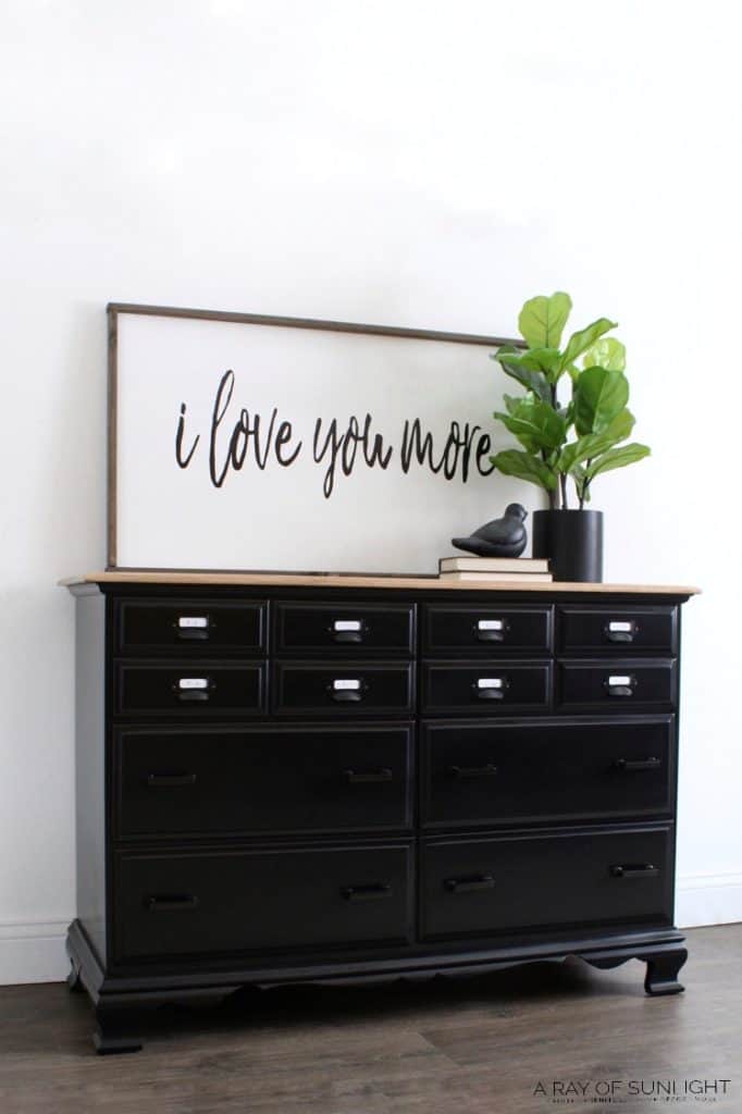 How To Easily Paint Black Furniture, How To Paint A Dresser With Black Chalk