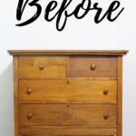 old wooden dresser with four drawers