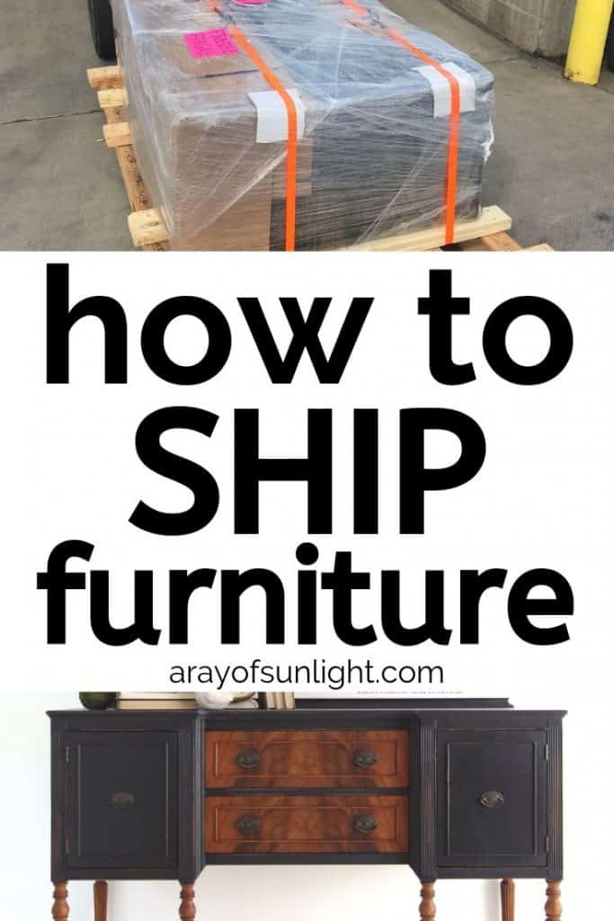Shipping furniture across country with freight