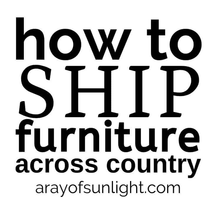 How to Ship Furniture Across the Country