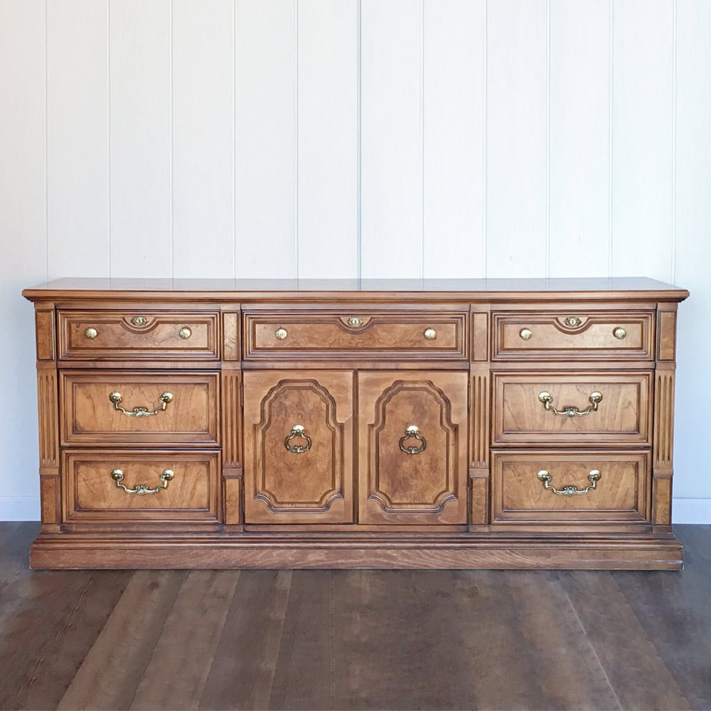 Vintage Thomasville dresser before painting