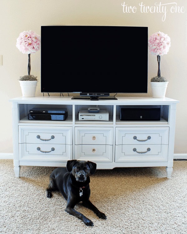 9 Drawer Dresser into tv stand