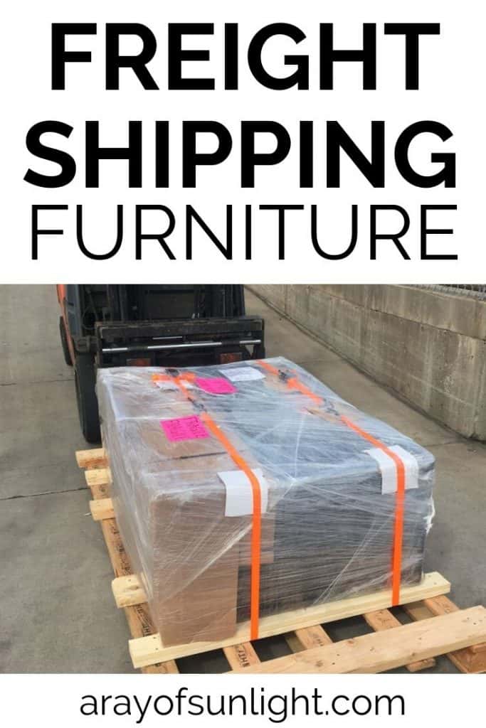 How to ship furniture with freight