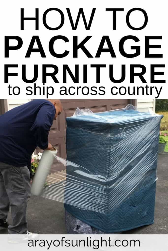 How to package furniture for shipping