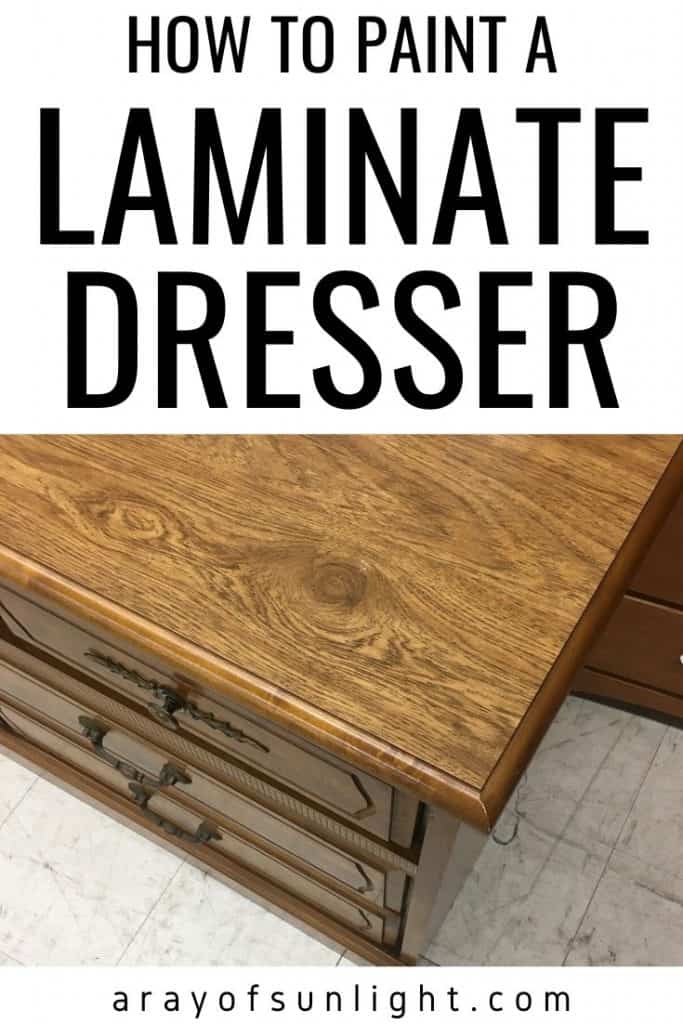 How to Paint a Laminate Dresser