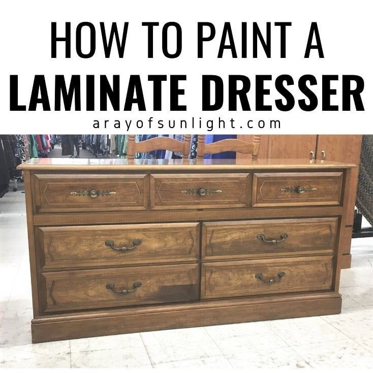 how to redo a laminate dresser How to Paint Laminate Furniture Love & Renovations