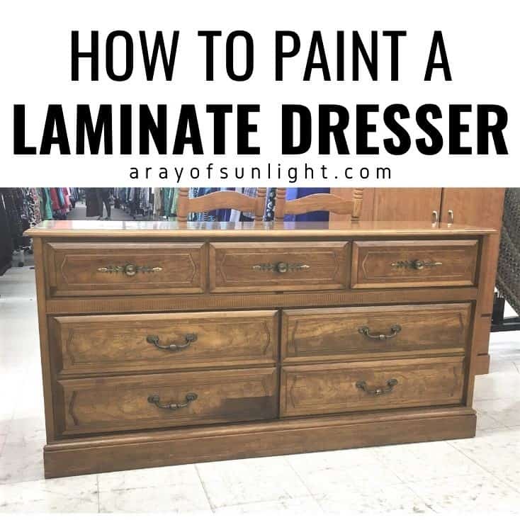 How To Paint A Laminate Dresser, How To Paint A Laminate Table