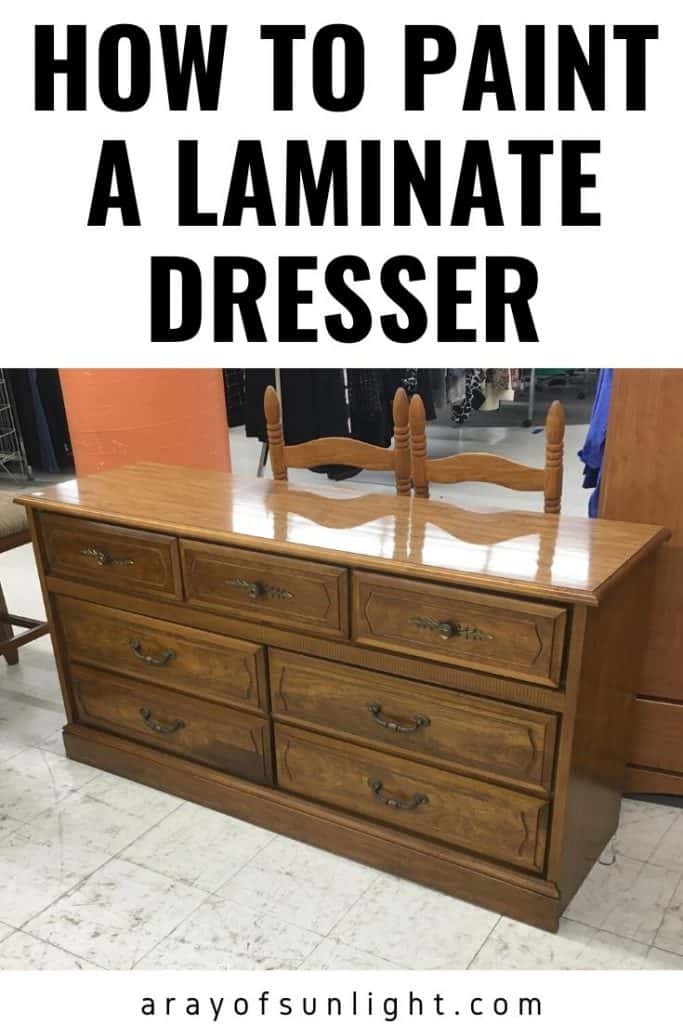 How to Paint a Laminate Dresser
