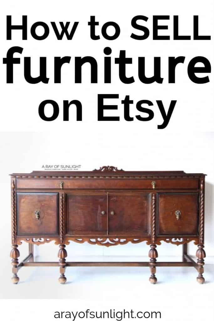 How to sell furniture on Etsy