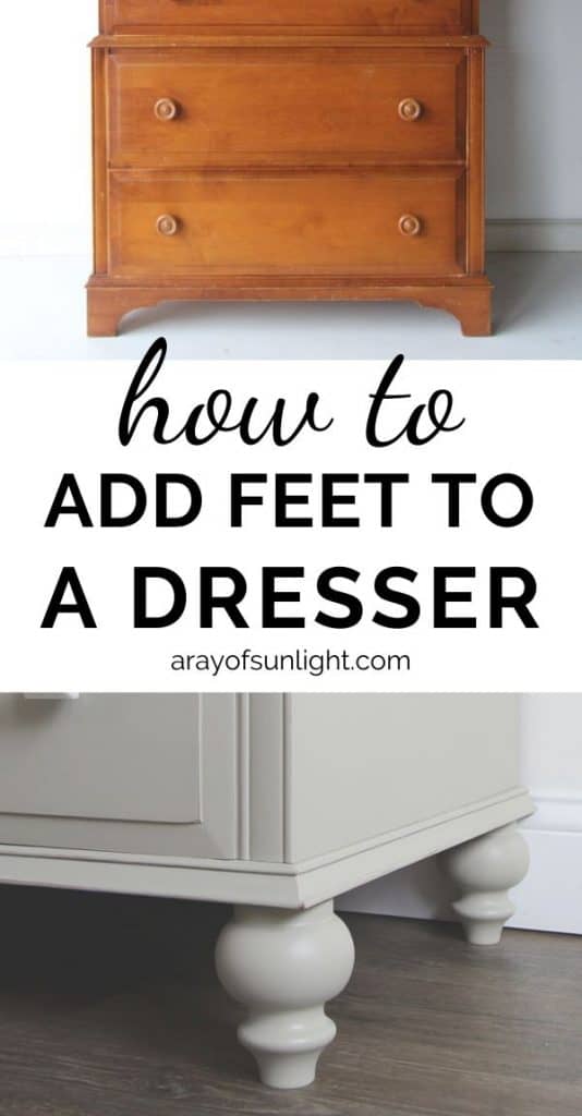 How To Add Feet A Dresser, How To Change The Legs On A Dresser