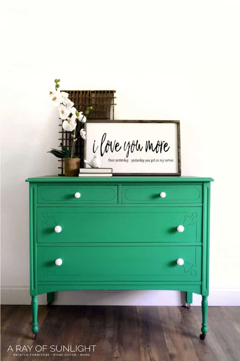 How to Paint a Stained Dresser