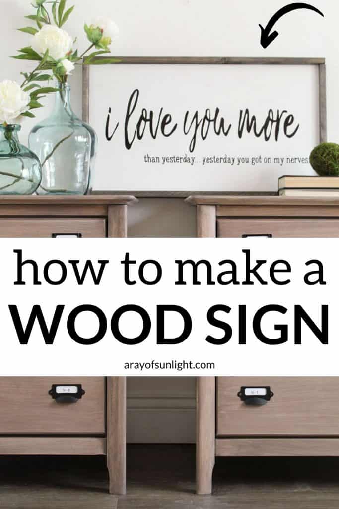 how to make a wood sign
