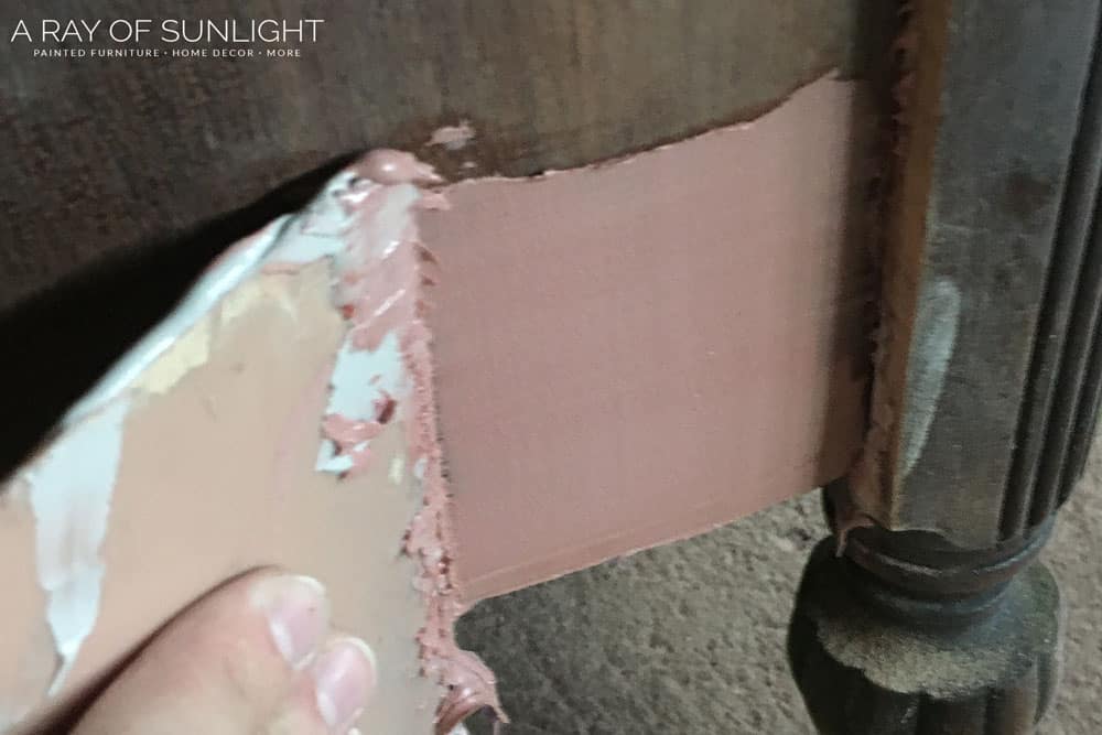 using bondo to repair damaged wood on furniture