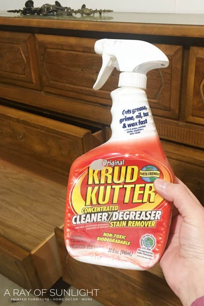 bottle of krud kutter concentrated cleaner or degreaser