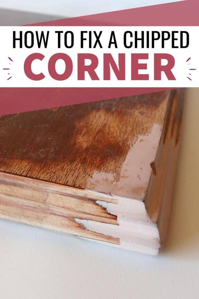 how to fix a chipped wood corner