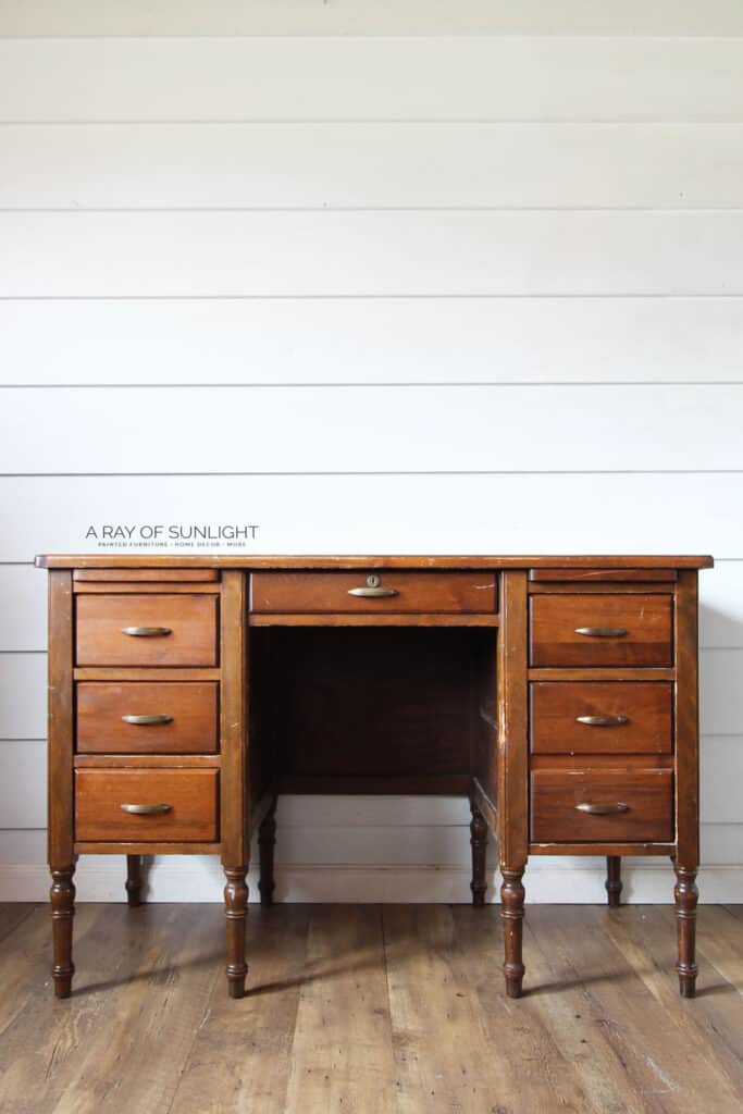 Chipped Veneer Furniture, How To Stain A Veneer Dresser