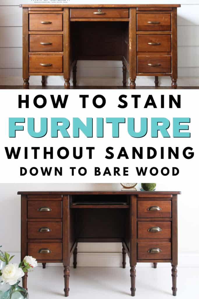 How To Stain Wood Darker, How To Stain A Desk
