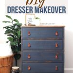 Navy Blue DIY Dresser Makeover