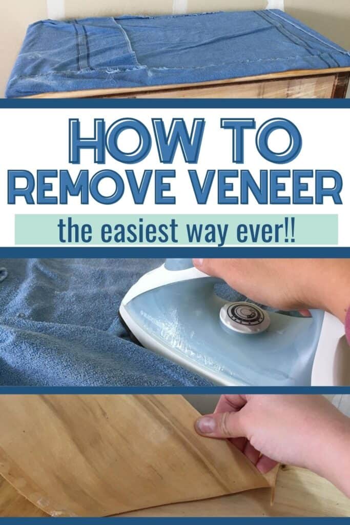 "how to remove damaged veneer the easiest way ever"