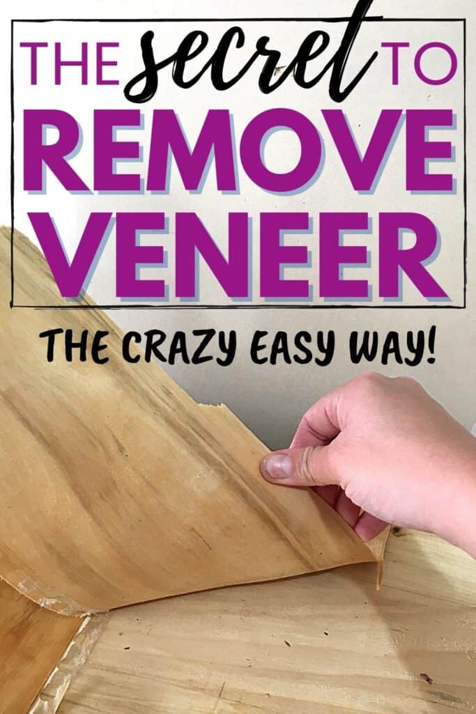 secret to remove damaged veneer