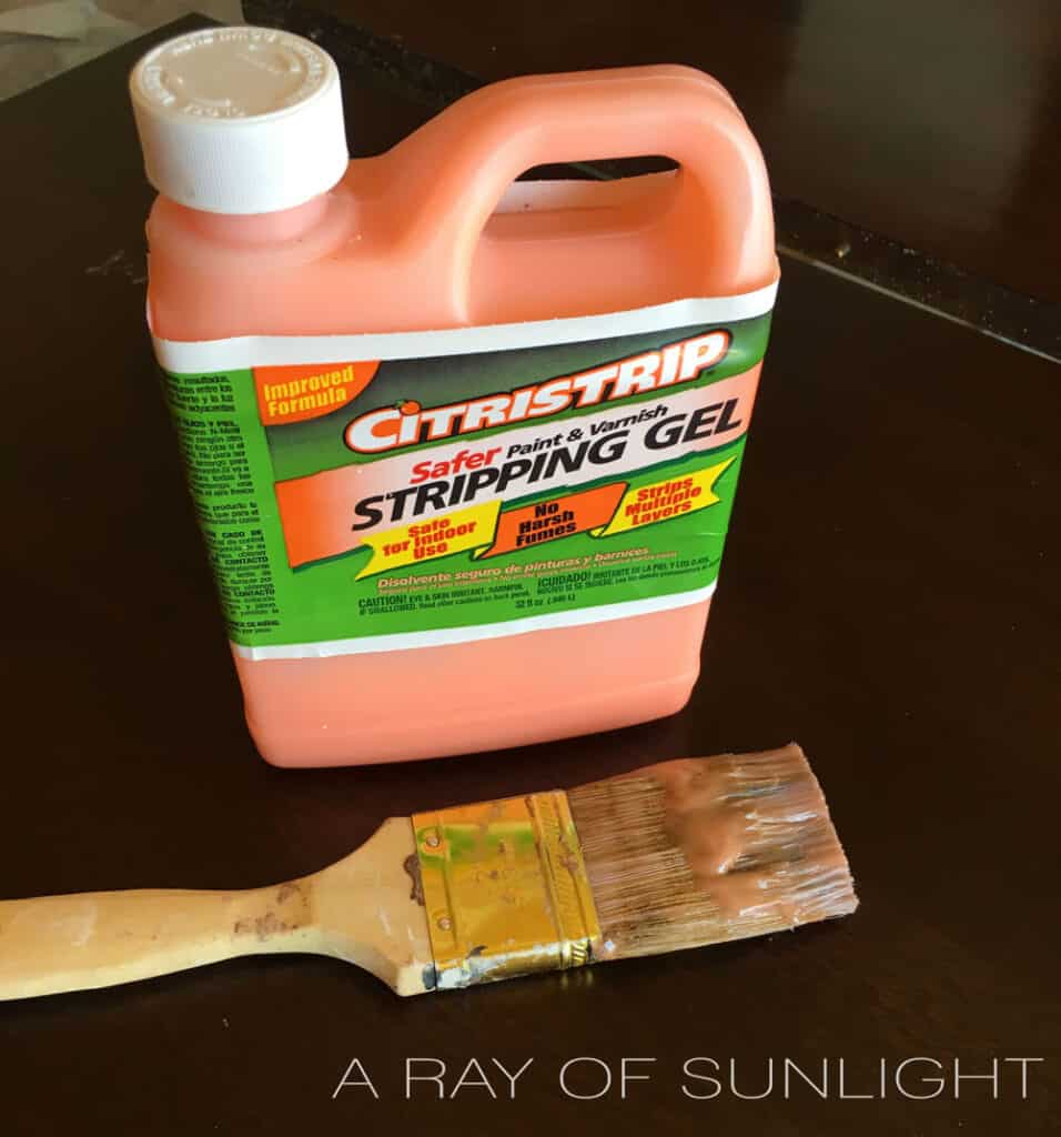 Citristrip and a cheap paint brush