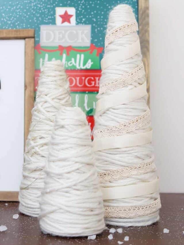 DIY Foam Christmas Trees Story