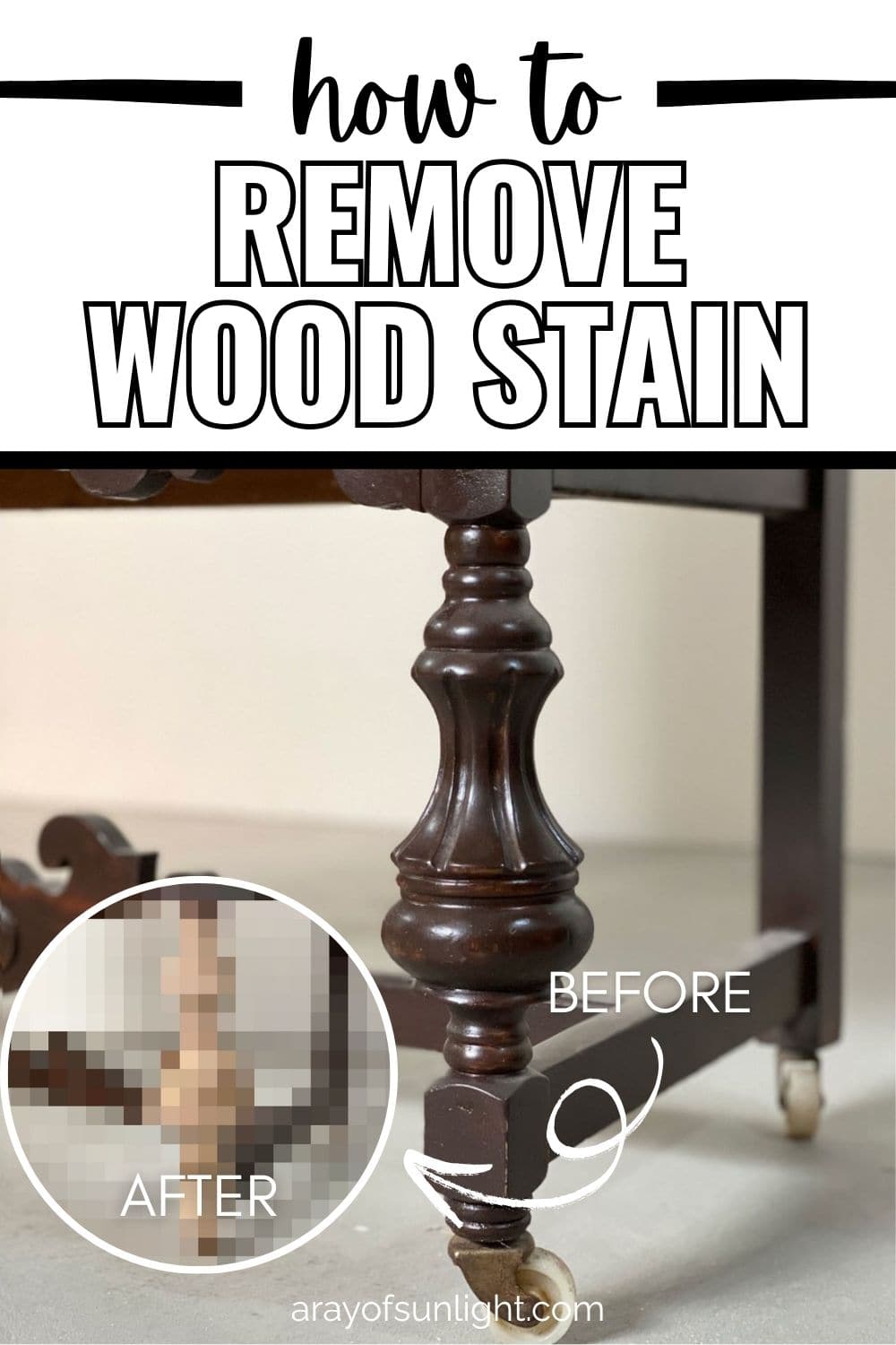 How to Remove Wood Stain