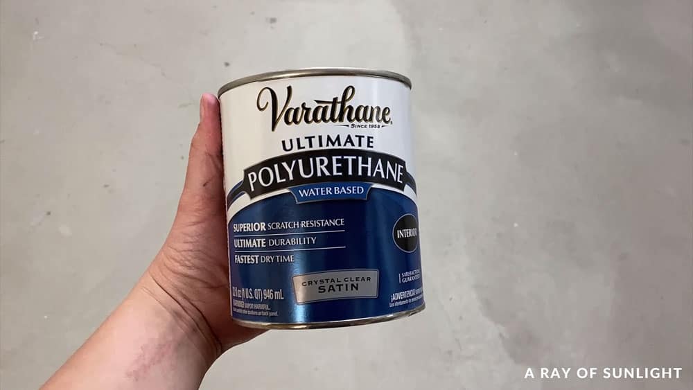 varathane ultimate polyurethane waterbased in a quart can - satin sheen