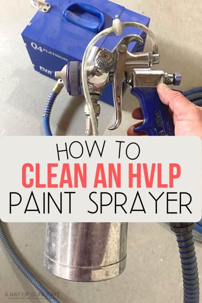 "how to clean an hvlp paint sprayer"
