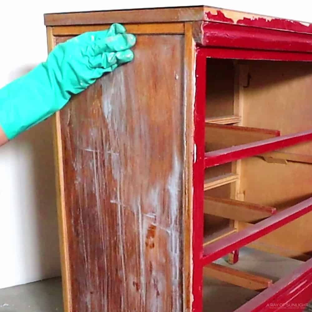 Remove citristrip residue and remaining paint