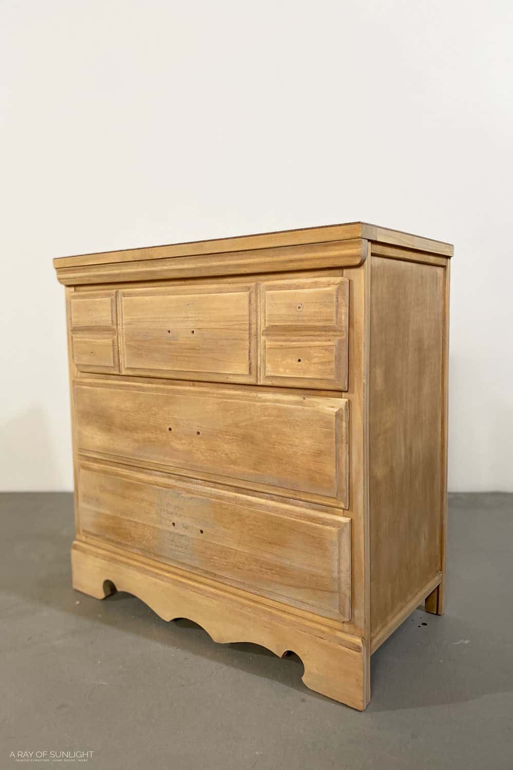 unfinished wood dresser with drawers
