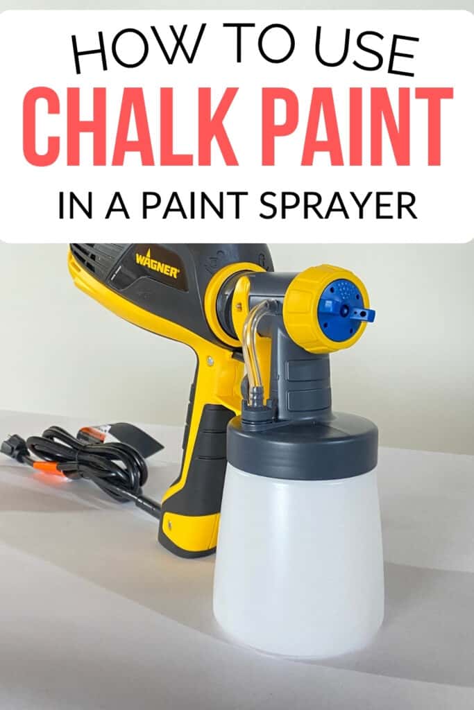 Wagner FLEXiO 3000 and how to use chalk paint in a paint sprayer