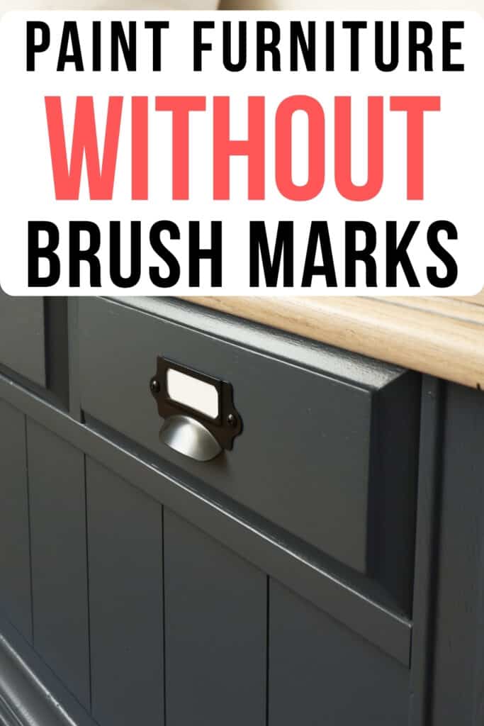 How To Paint Furniture Without Brush Marks, How To Paint Over Brown Furniture White Without Brush Marks