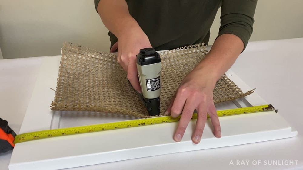 How to Install Cane Webbing to a Door