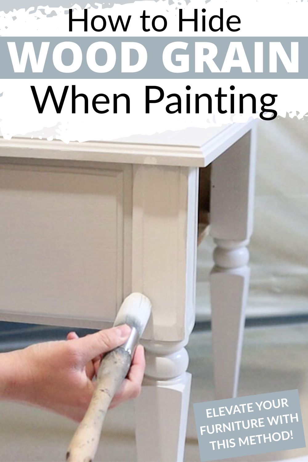 How to Hide Wood Grain When Painting