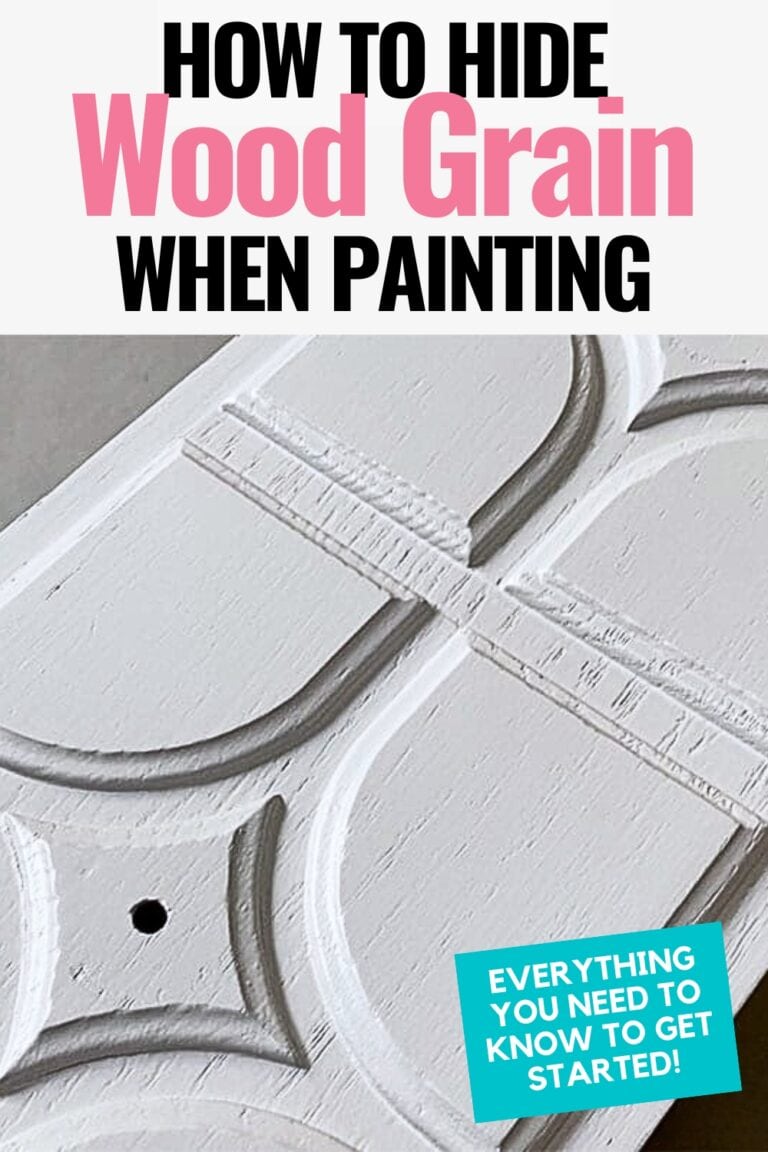 How to Hide Wood Grain When Painting