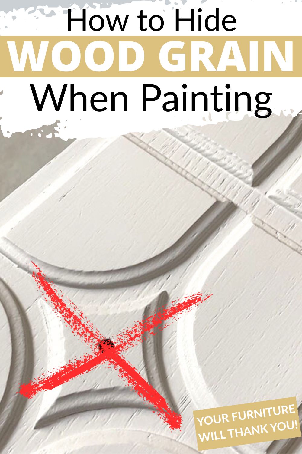 How to Hide Wood Grain When Painting