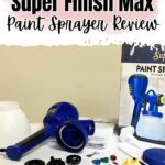 HomeRight Super Finish Max paint sprayer and accessories displayed with its box, ready for review.