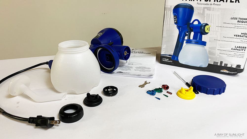 homeright super finish max paint sprayer out of the box with all accessories included