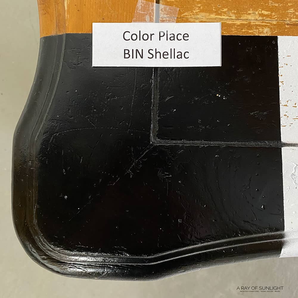 Color Place with BIN Shellac scratch test
