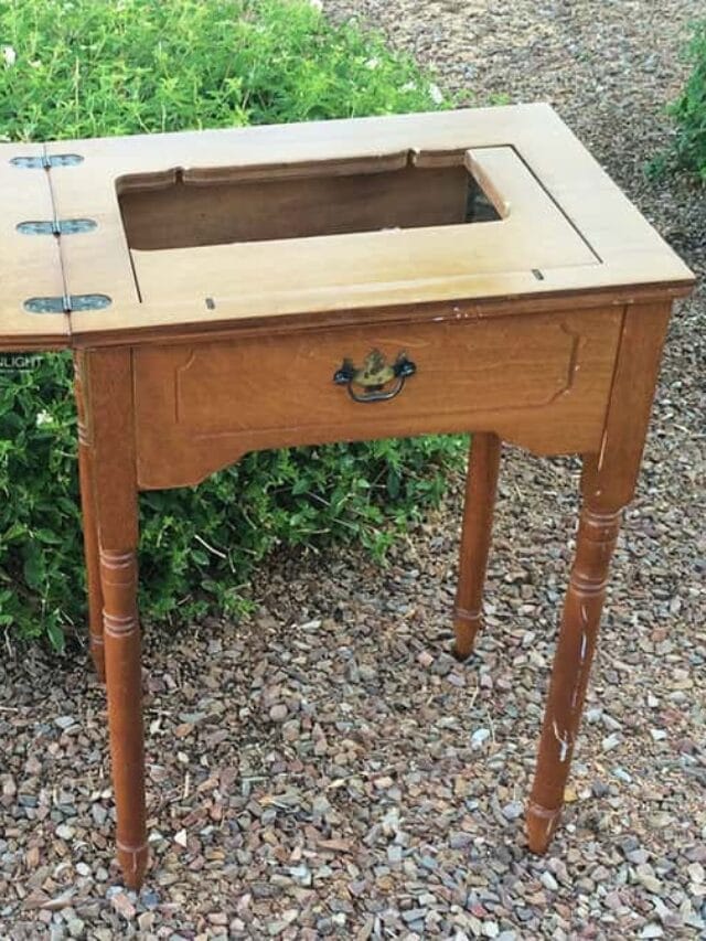 Repurposed Sewing Table Story