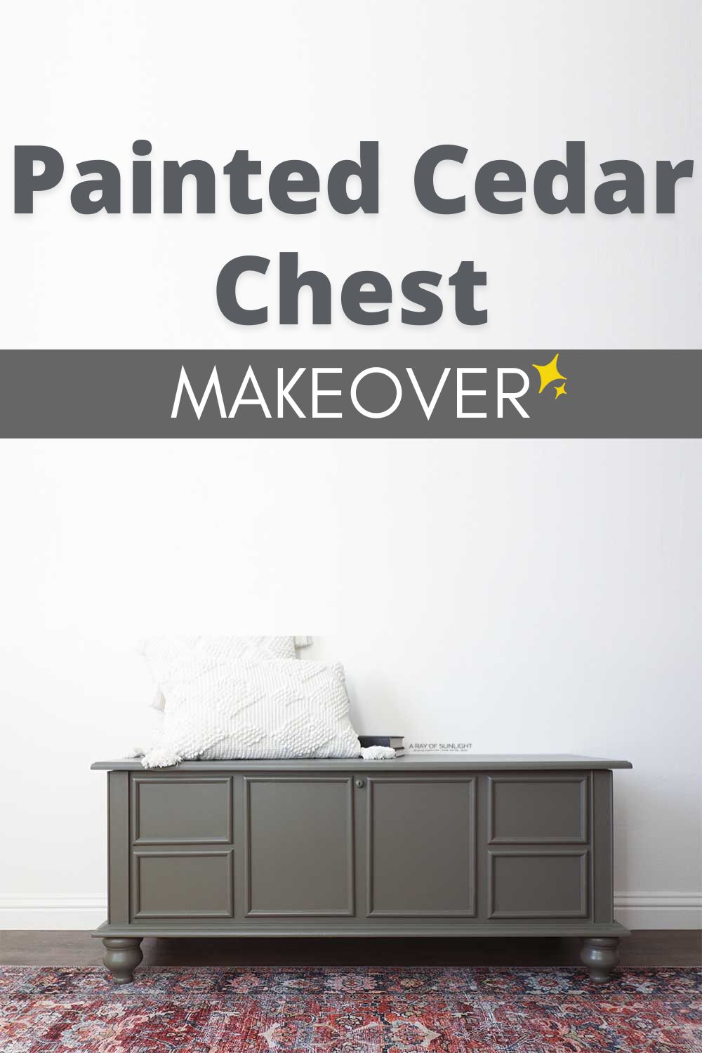 Painted Cedar Chest Makeover
